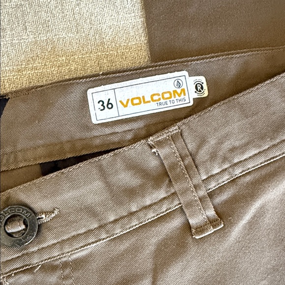 Volcom Men's Brown Pants - Picture 2 of 5
